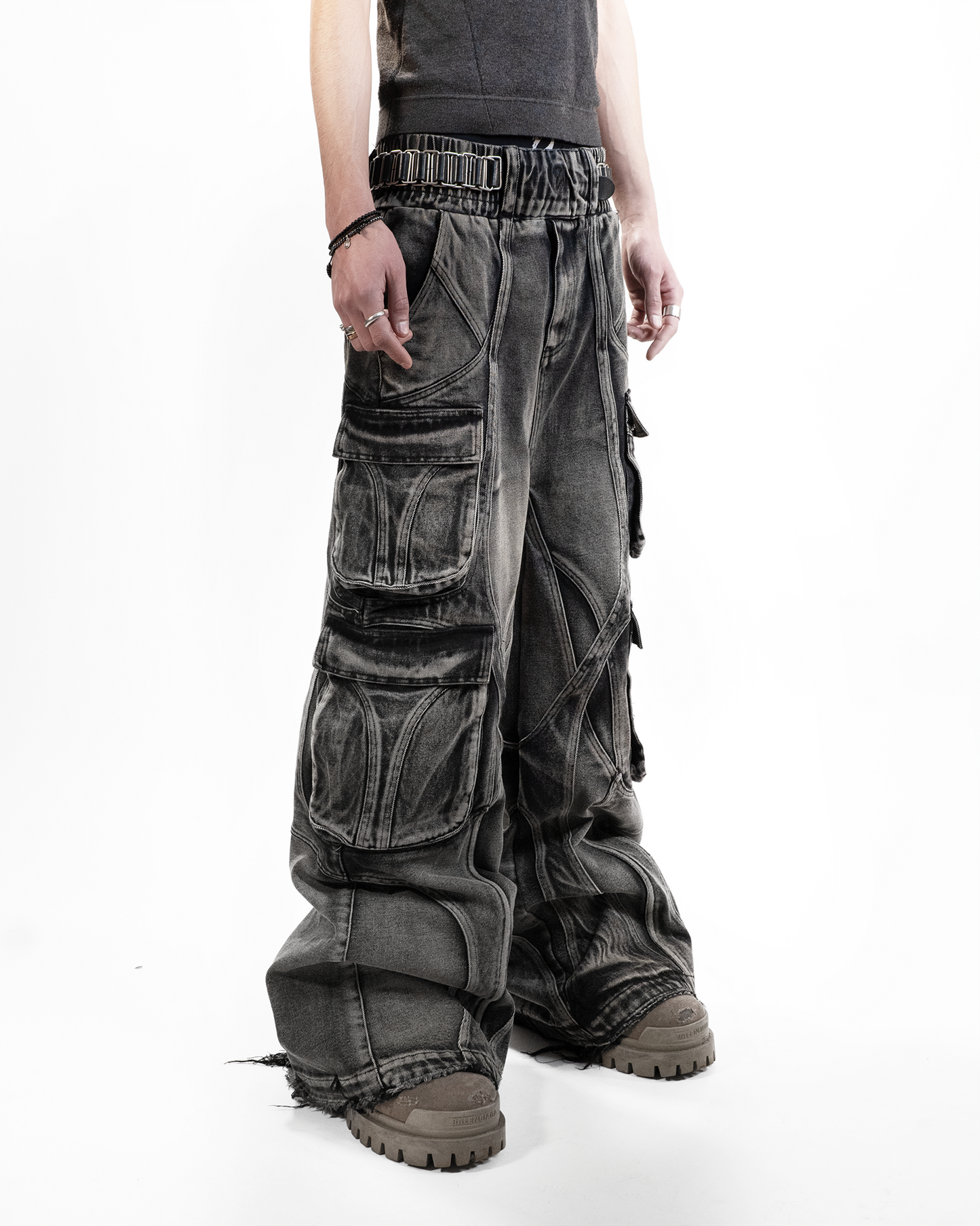 Cyvist FLARE VENOM CARGO DENIM W28 Cyvist FLARE VENOM CARGO DENIM W28